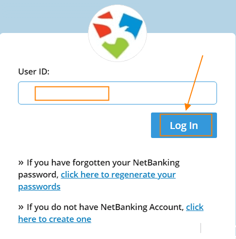 Now Enter your User ID and click on the Log In button.