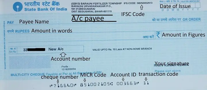 How to Fill a Cheque