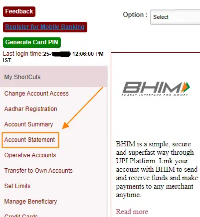 How to get PNB Account statement online