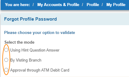 How to Reset SBI Profile Password if forgot using ATM Debit Card