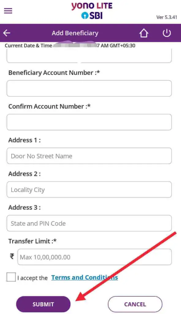 How to Add Beneficiary in YONO LITE SBI