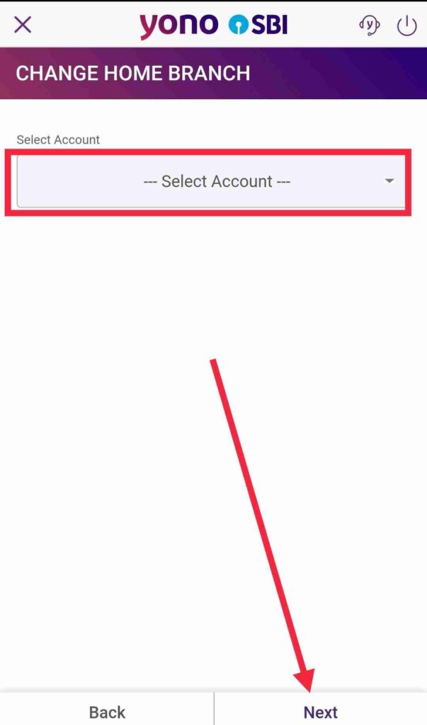 Select Account and click on Next