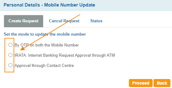 Select BY OTP on both the mobile number