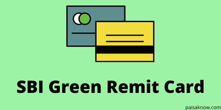 SBI Green Remit Card