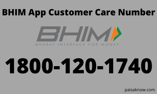 BHIM App Customer Care Number