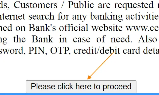 Central Bank of India (CBI) Net Banking Registration and Login