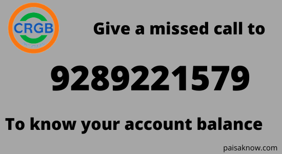 Chhattisgarh Rajya Gramin Bank Balance Enquiry Number