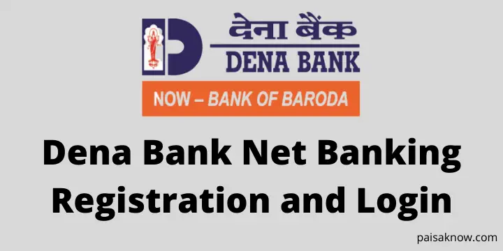 Dena Bank Net Banking Registration and Login