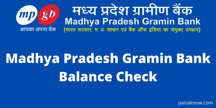 Madhya Pradesh Gramin Bank Balance Check