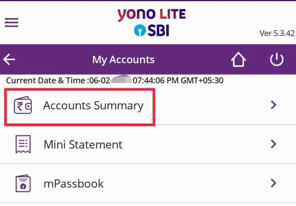 Get IFSC code of your SBI Account Online through YONO LITE SBI Mobile App