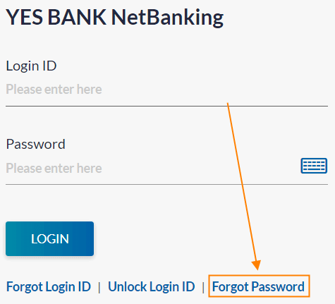 Click on the link Forgot Password.