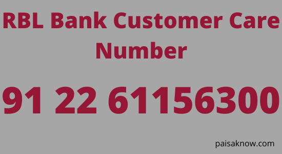 RBL Bank Balance Check by Calling Customer Care Number