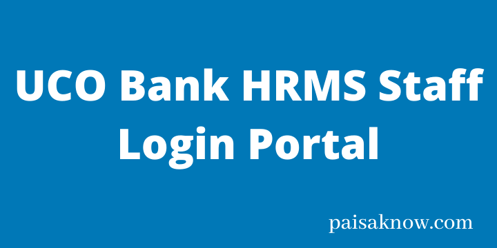 UCO Bank HRMS Staff Login Portal