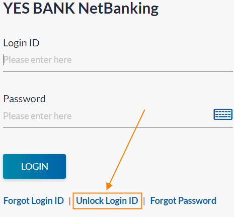 Click on the link Unlock Login ID.