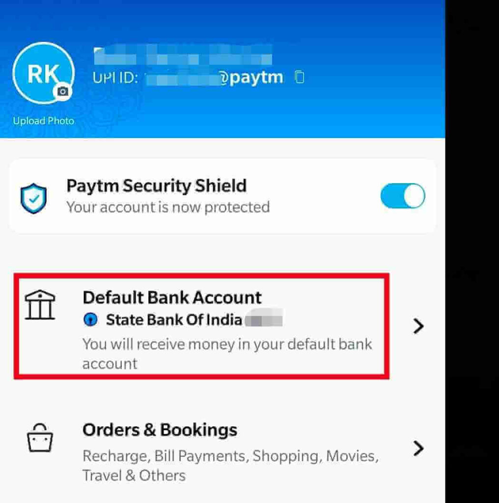 How to Remove bank account from Paytm App