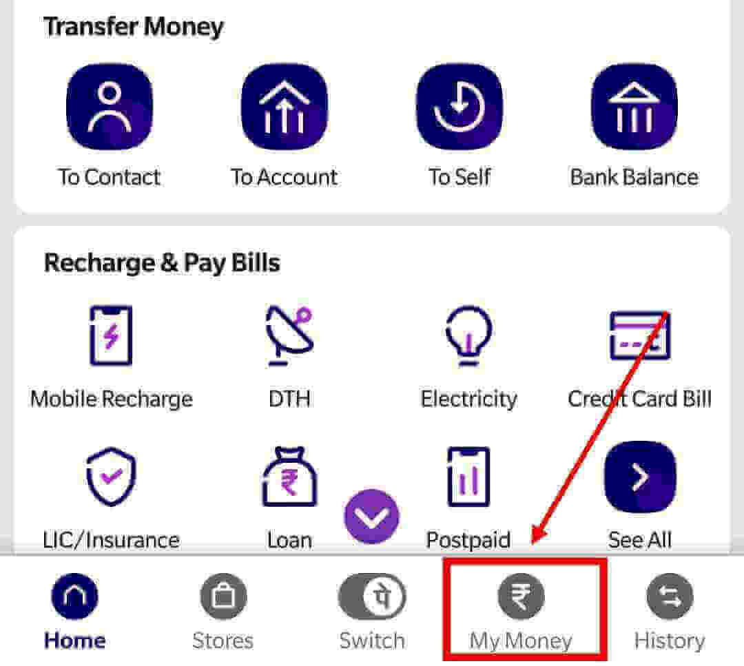 How to delete or remove bank account from PhonePe App