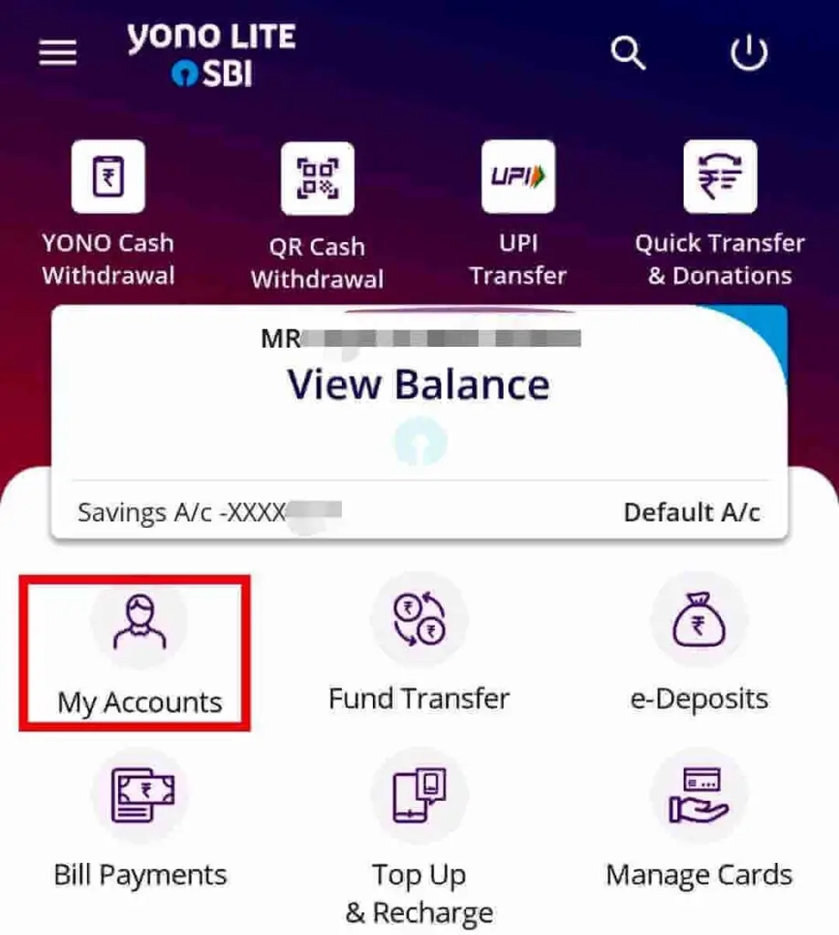 How to Check SBI PPF account balance using YONO Lite SBI Mobile App