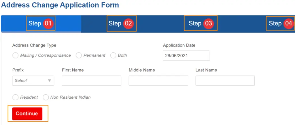 Change/Update Address in HDFC Bank Account by Post or Courier