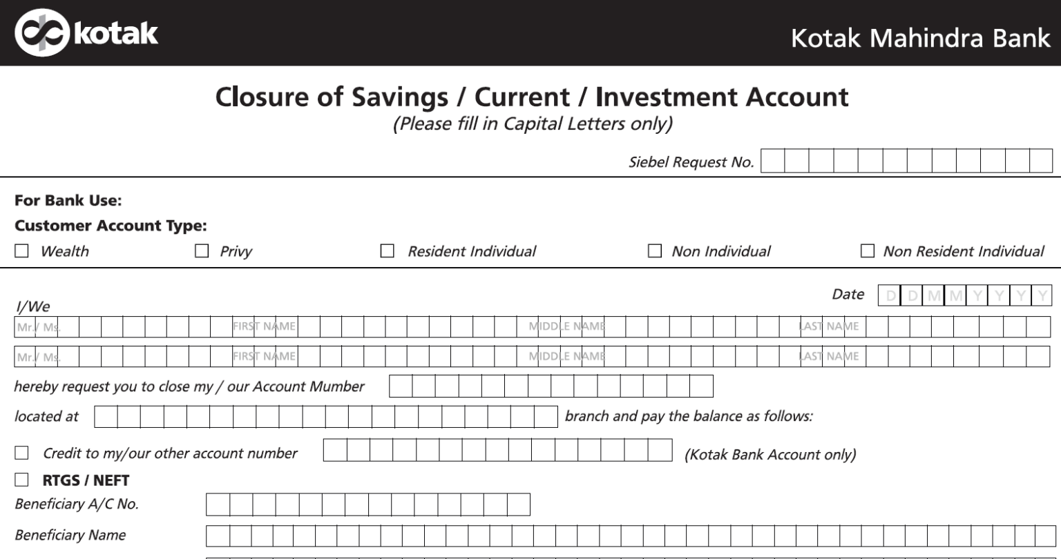 How To Close Kotak Mahindra Bank Account Paisa Know 6636