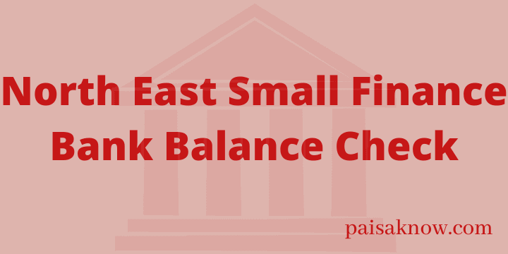 North East Small Finance Bank Balance Check