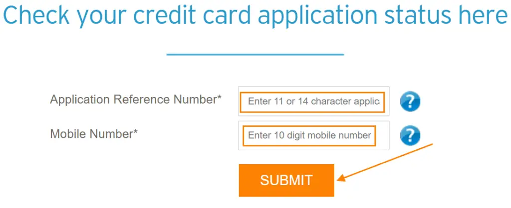 Enter your 11 or 14 digits Application Reference Number received via SMS, Mobile number
