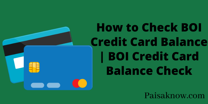 How to Check BOI Credit Card Balance BOI Credit Card Balance Check