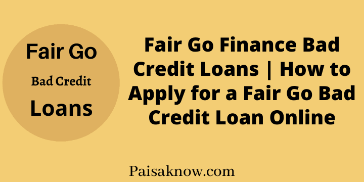 Fair Go Finance Bad Credit Loans How to Apply for a Fair Go Bad Credit Loan Online